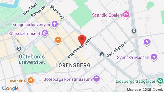 Affärslokaler att hyra i Göteborg Centrum - kort over placeringen