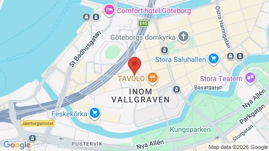 Affärslokaler att hyra i Göteborg Centrum - kort over placeringen