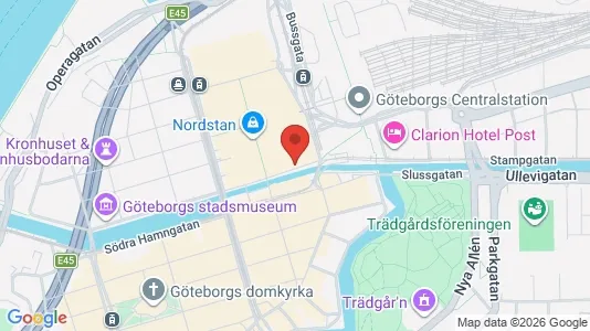 Affärslokaler att hyra i Göteborg Centrum - kort over placeringen