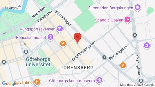 Affärslokaler att hyra i Göteborg Centrum - kort over placeringen