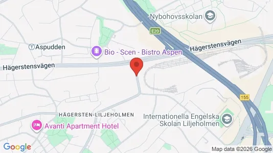 Affärslokaler att hyra i Söderort - kort over placeringen