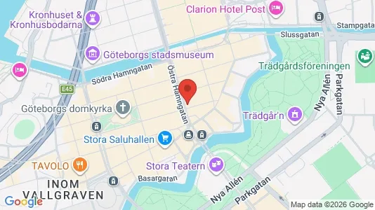 Affärslokaler att hyra i Göteborg Centrum - kort over placeringen