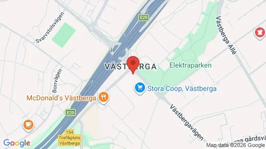 Affärslokaler att hyra i Söderort - kort over placeringen