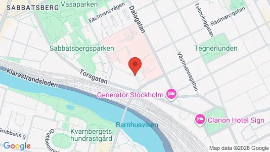 Affärslokaler att hyra i Vasastan - kort over placeringen