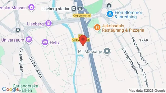 Affärslokaler att hyra i Örgryte-Härlanda - kort over placeringen