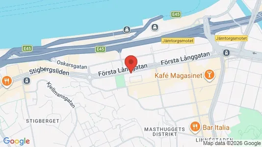 Affärslokaler att hyra i Göteborg Centrum - kort over placeringen