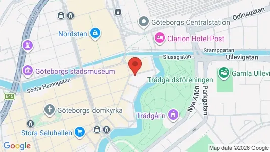 Affärslokaler att hyra i Göteborg Centrum - kort over placeringen