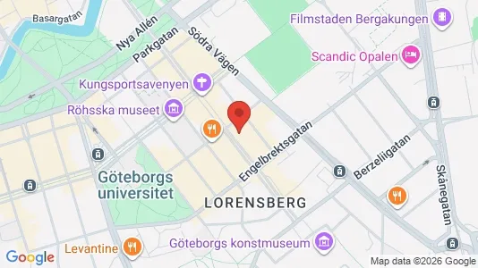 Affärslokaler att hyra i Göteborg Centrum - kort over placeringen