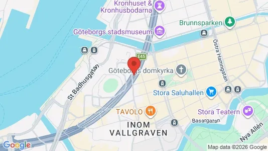 Affärslokaler att hyra i Göteborg Centrum - kort over placeringen