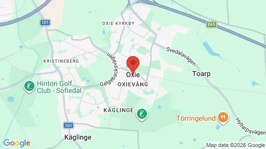 Affärslokaler att hyra i Oxie - kort over placeringen