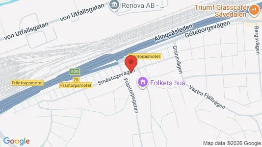 Affärslokaler att hyra i Göteborg Västra - kort over placeringen
