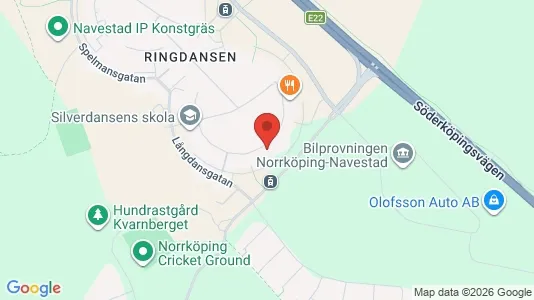 Affärslokaler att hyra i Norrköping - kort over placeringen