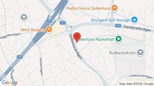 Affärslokaler att hyra i Sollentuna - kort over placeringen
