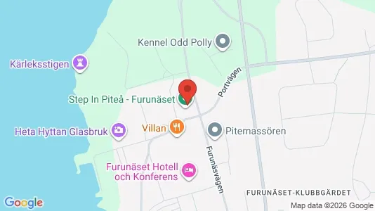 Kontorslokaler att hyra i Piteå - kort over placeringen
