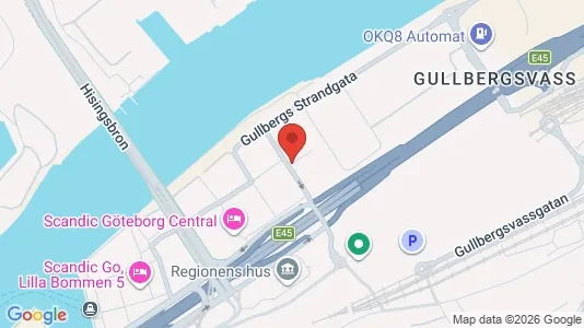 Kontorslokaler att hyra i Göteborg Centrum - kort over placeringen