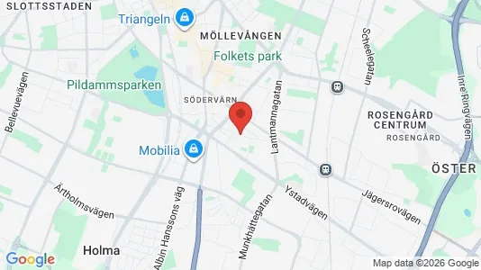 Butikslokaler att hyra i Sofielund - kort over placeringen