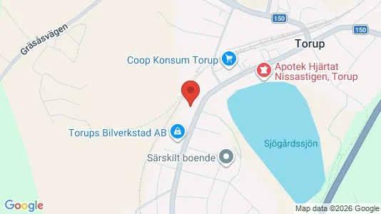Lagerlokaler att hyra i Hylte - kort over placeringen