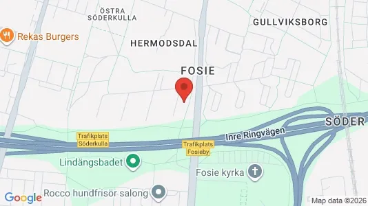 Lagerlokaler att hyra i Fosie - kort over placeringen