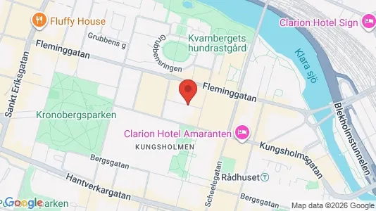 Affärslokaler att hyra i Kungsholmen - kort over placeringen