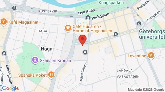 Affärslokaler att hyra i Göteborg Östra - kort over placeringen