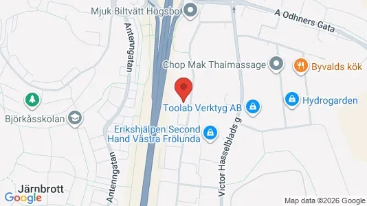 Kontorslokaler att hyra i Askim-Frölunda-Högsbo - kort over placeringen
