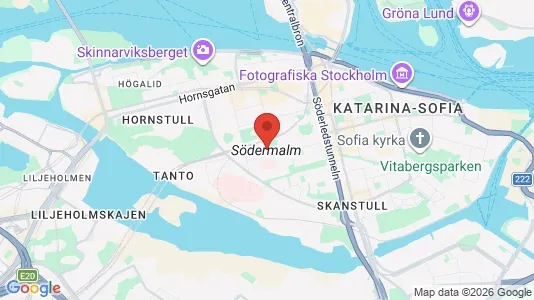 Kliniklokaler att hyra i Södermalm - kort over placeringen