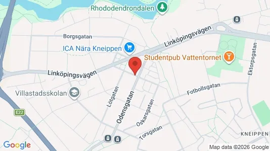 Affärslokaler att hyra i Norrköping - kort over placeringen