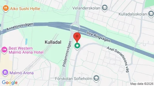 Kontorslokaler att hyra i Fosie - kort over placeringen