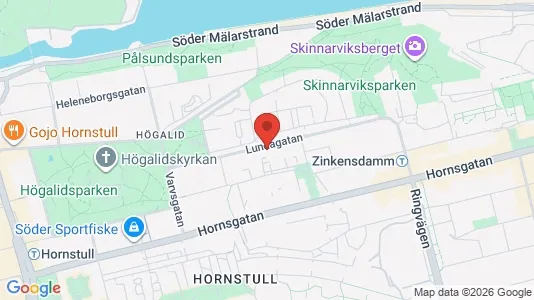 Kontorslokaler att hyra i Södermalm - kort over placeringen