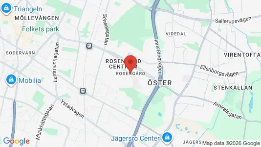 Restauranglokaler att hyra i Rosengård - kort over placeringen