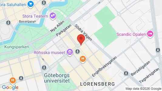 Kontorslokaler att hyra i Göteborg Centrum - kort over placeringen