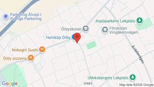 Kontorslokaler att hyra i Söderort - kort over placeringen