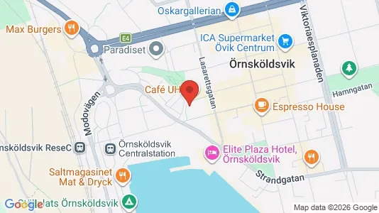 Kontorslokaler att hyra i Örnsköldsvik - kort over placeringen