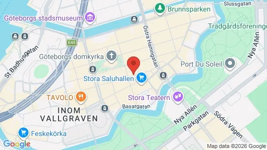 Kontorslokaler att hyra i Göteborg Centrum - kort over placeringen