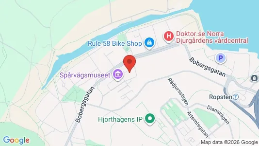 Kontorslokaler att hyra i Gärdet/Djurgården - kort over placeringen