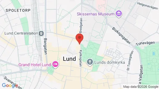 Kontorslokaler att hyra i Lund - kort over placeringen