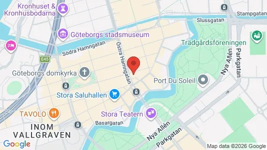 Kontorslokaler att hyra i Göteborg Centrum - kort over placeringen