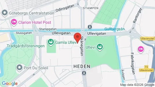 Kontorslokaler att hyra i Göteborg Centrum - kort over placeringen