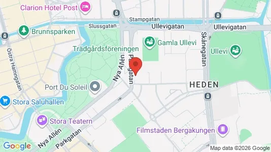 Kontorslokaler att hyra i Göteborg Centrum - kort over placeringen