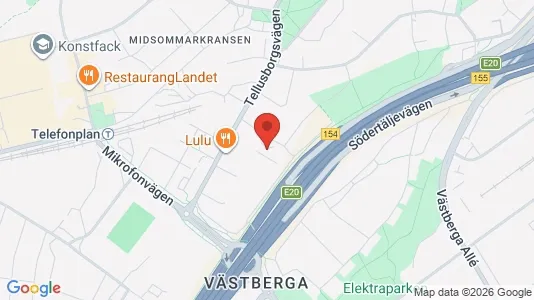 Affärslokaler att hyra i Söderort - kort over placeringen