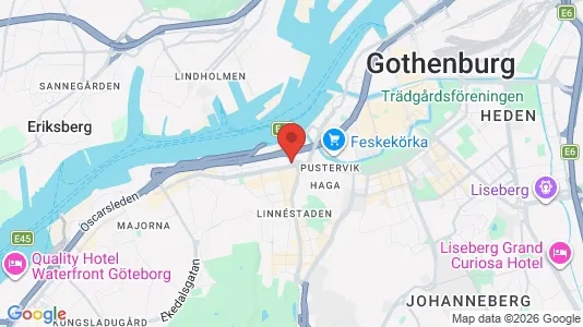Restauranglokaler att hyra i Göteborg Centrum - kort over placeringen