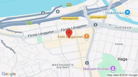 Kontorslokaler att hyra i Göteborg Centrum - kort over placeringen