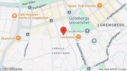 Kontorslokaler att hyra i Göteborg Centrum - kort over placeringen