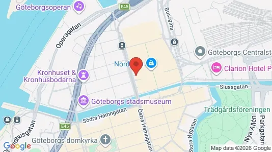 Kontorslokaler att hyra i Göteborg Centrum - kort over placeringen