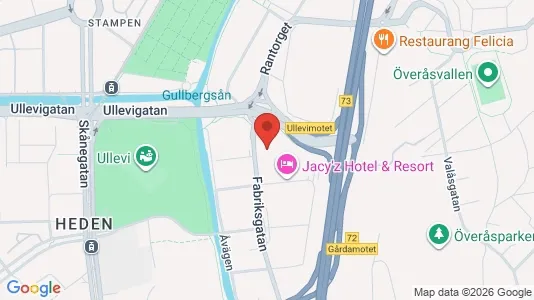 Kontorslokaler att hyra i Örgryte-Härlanda - kort over placeringen