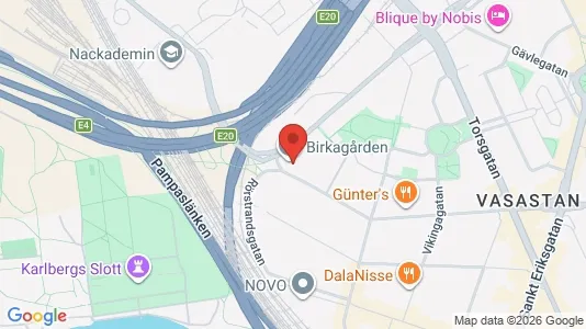 Kontorslokaler att hyra i Vasastan - kort over placeringen