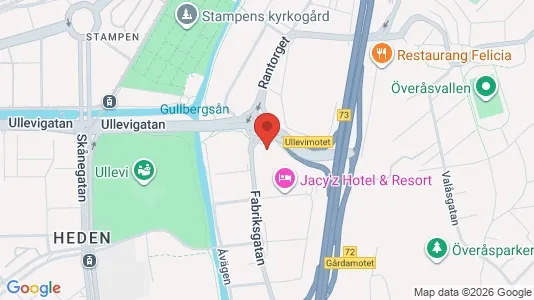 Kontorslokaler att hyra i Örgryte-Härlanda - kort over placeringen