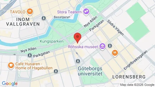 Kontorslokaler att hyra i Göteborg Centrum - kort over placeringen