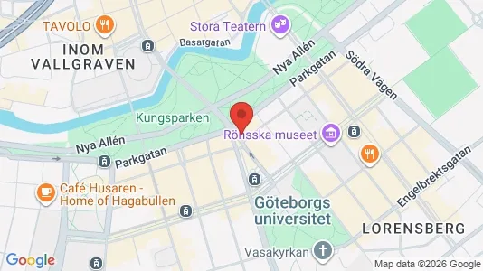 Kontorslokaler att hyra i Göteborg Centrum - kort over placeringen