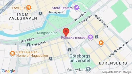 Kontorslokaler att hyra i Göteborg Centrum - kort over placeringen